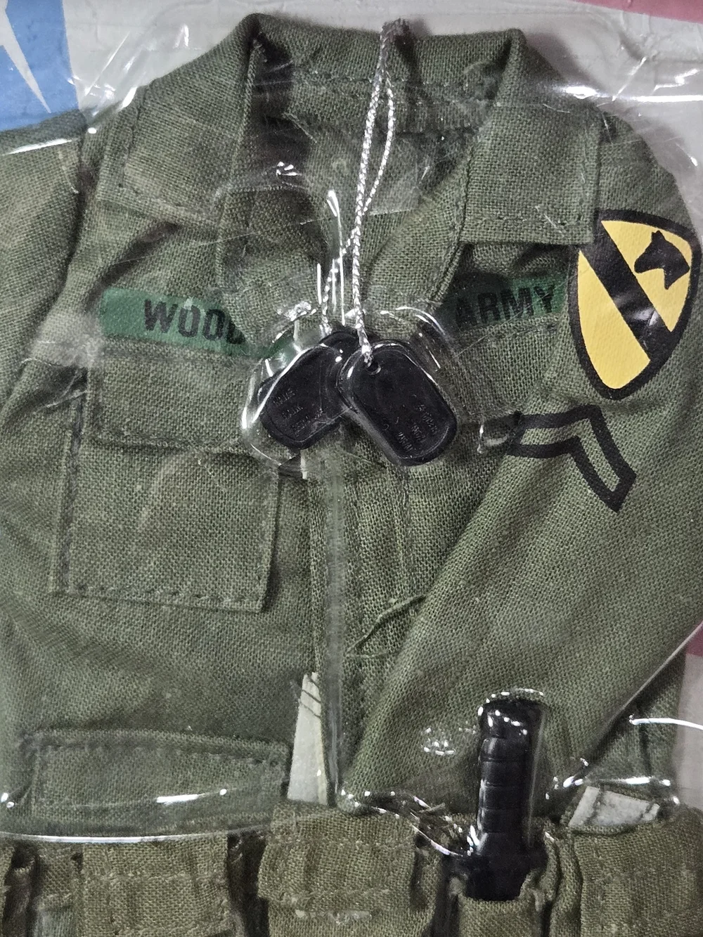U.S. Serviceman Air Cavalry Action Figure Outfit - Olive Green